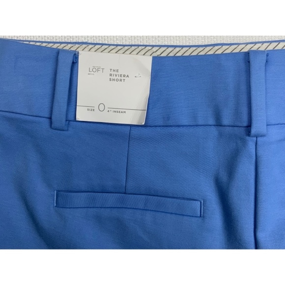 NWT LOFT RIVIERA SHORTS WITH 4” SEAM, SIZE 0 - Picture 2 of 5